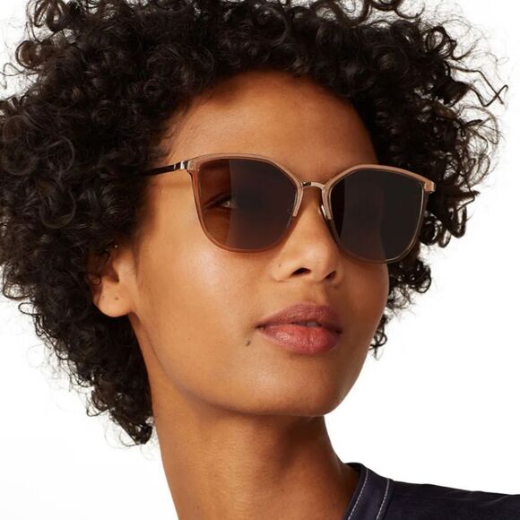 DEREK LAM Designer Brown Nicole Geometric Frame Sunglasses. EUC! main image 9